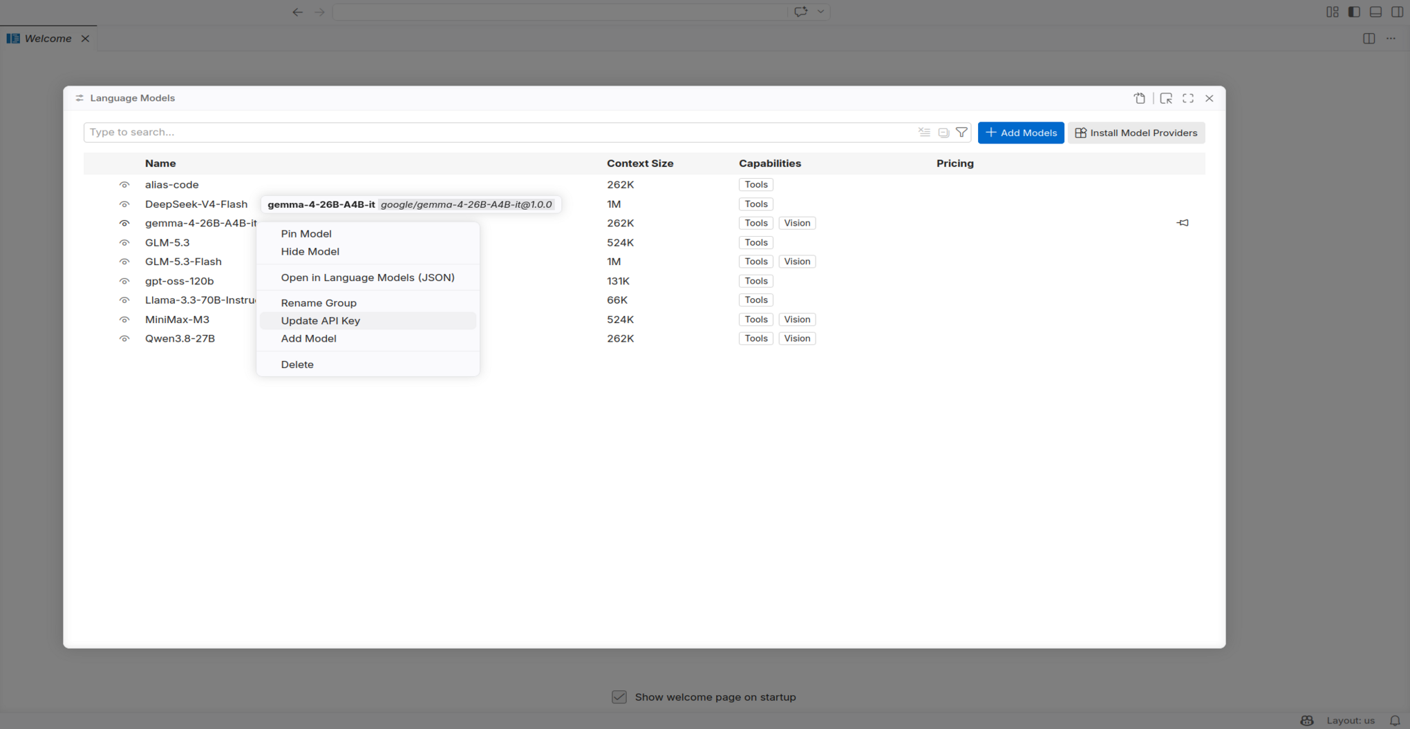 VS Code Model Overview